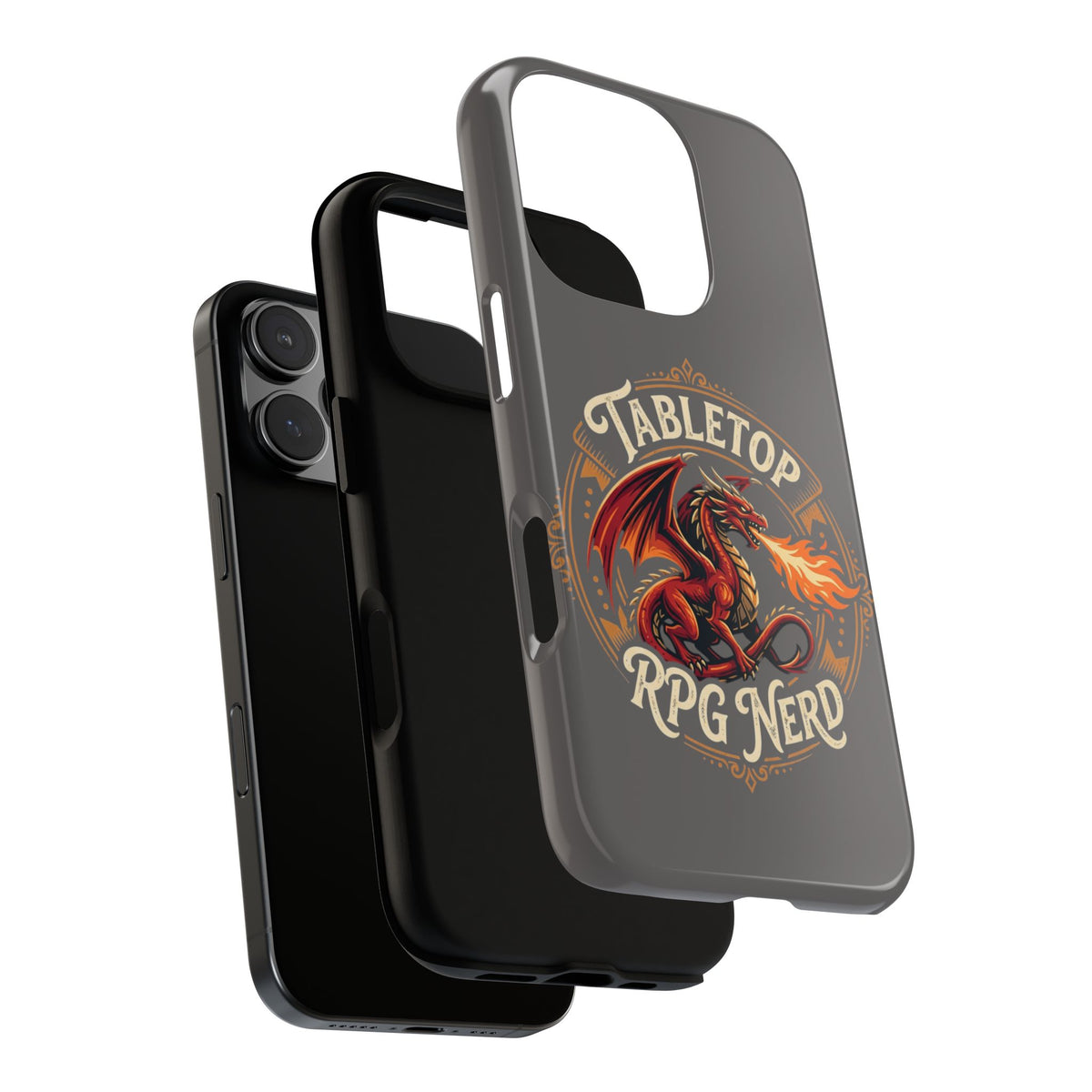 Tabletop RPG Nerd Phone Case — Dragon Design iPhone Cover