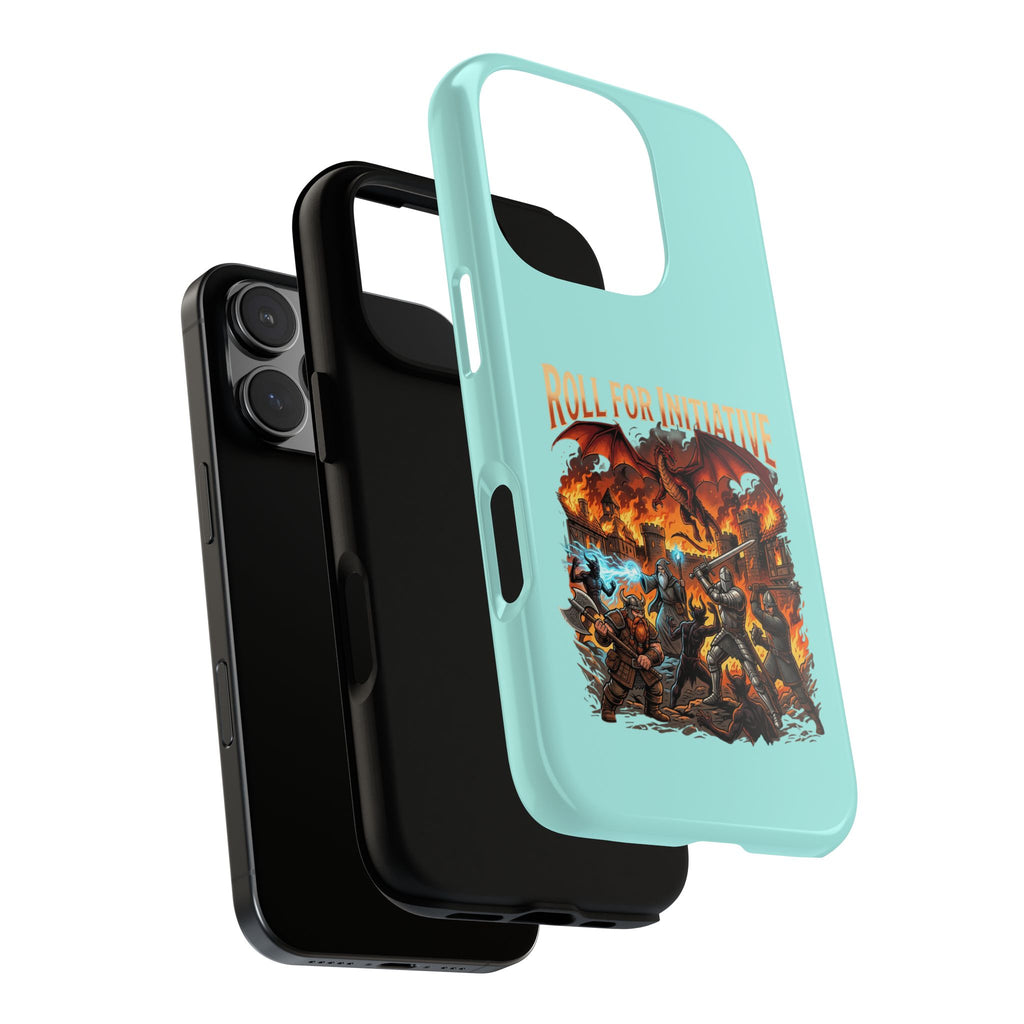Phone Case — "Roll for Initiative" Fantasy RPG Battle Design