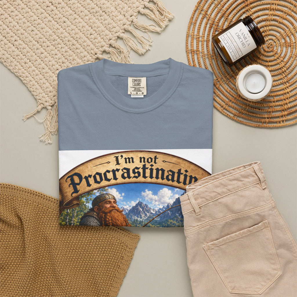 T-Shirt — "I'm Not Procrastinating, I'm on a Side Quest" Fantasy Gamer Tee