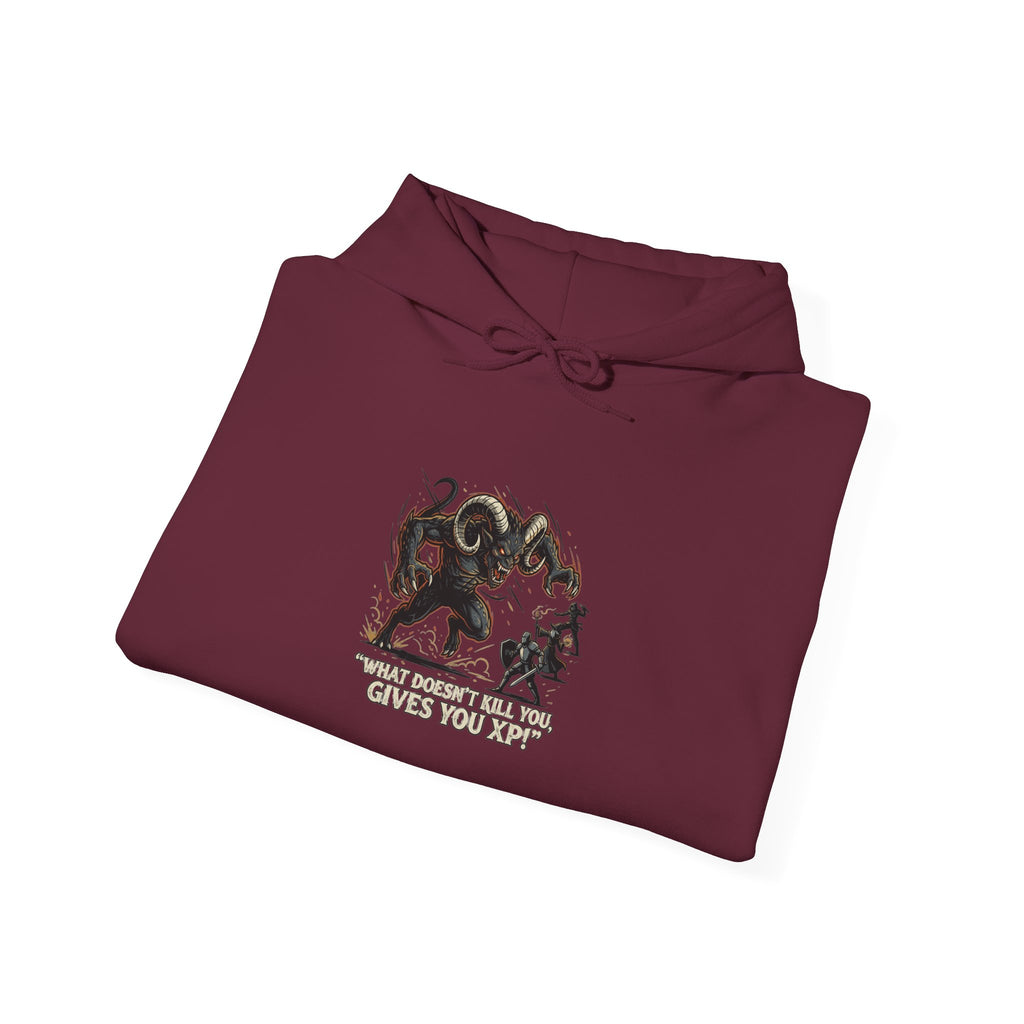 Hoodie - Vintage Krampus & Caroler Illustration Holiday Hoodie