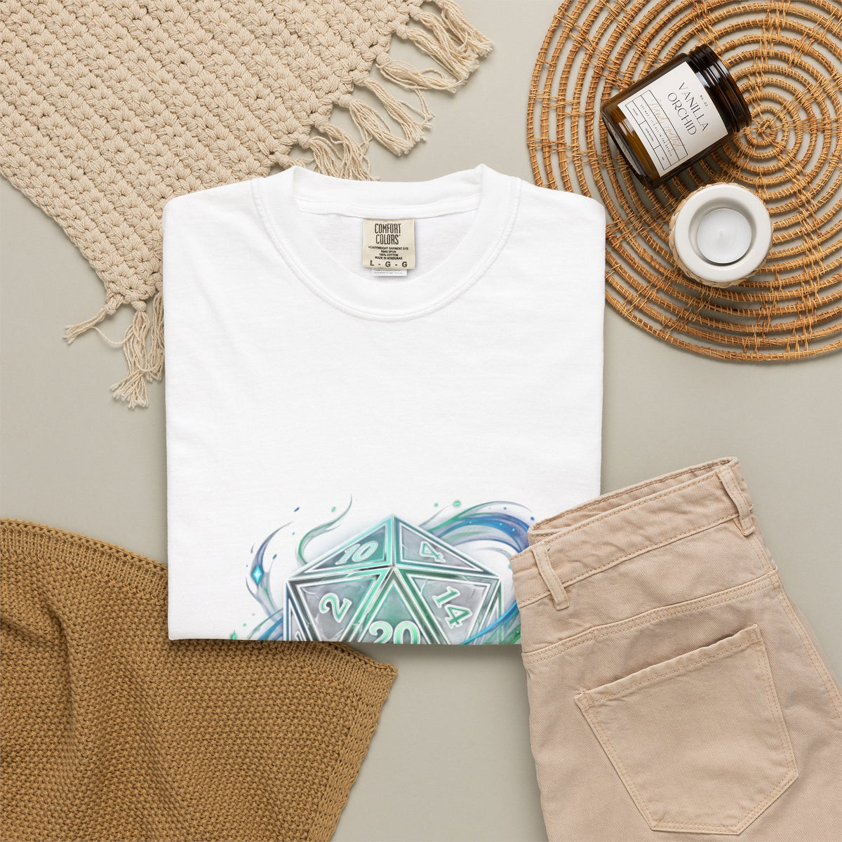 T-Shirt — "Dice Whisperer" D20 Fantasy RPG Tee