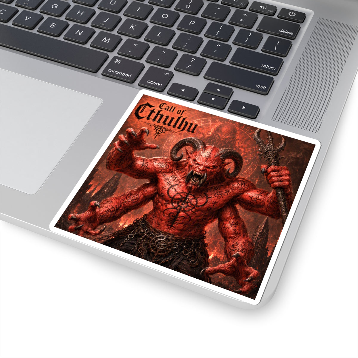 Call of Cthulhu Demon Sticker — Lovecraftian Horror Kiss-Cut Decal for Laptops & Games