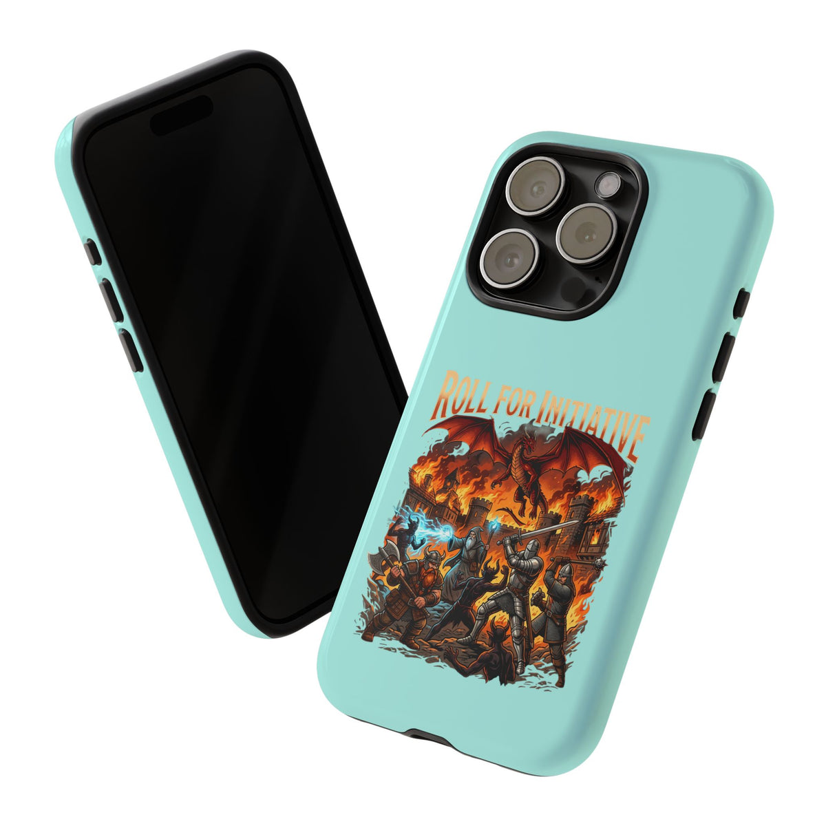 Phone Case — "Roll for Initiative" Fantasy RPG Battle Design