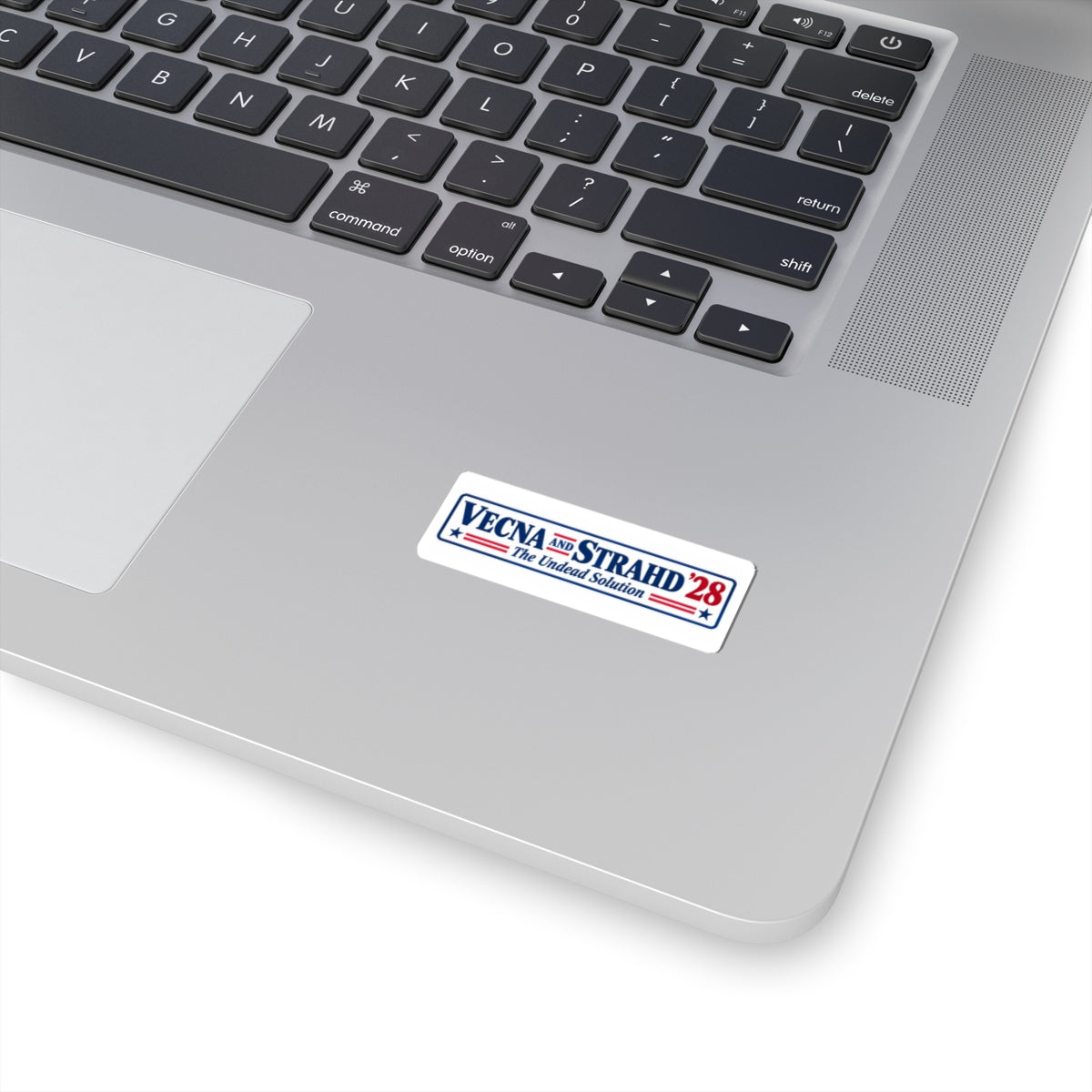 Vecna & Strahd '28 Sticker — "The Undead Solution" Political-Style Kiss-Cut