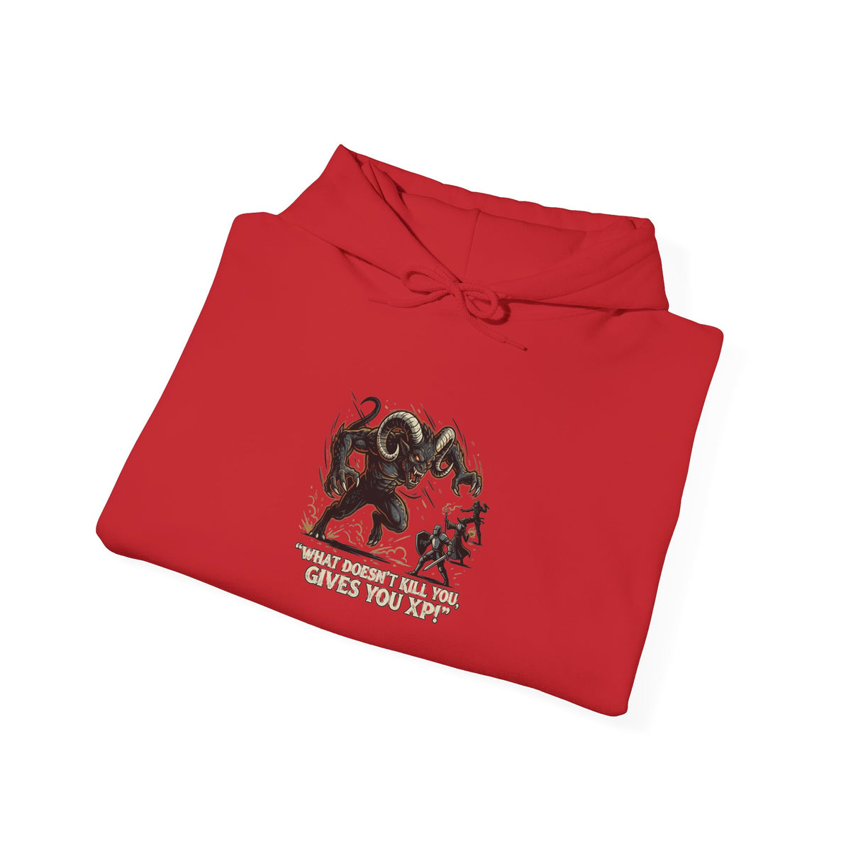 Hoodie - Vintage Krampus & Caroler Illustration Holiday Hoodie