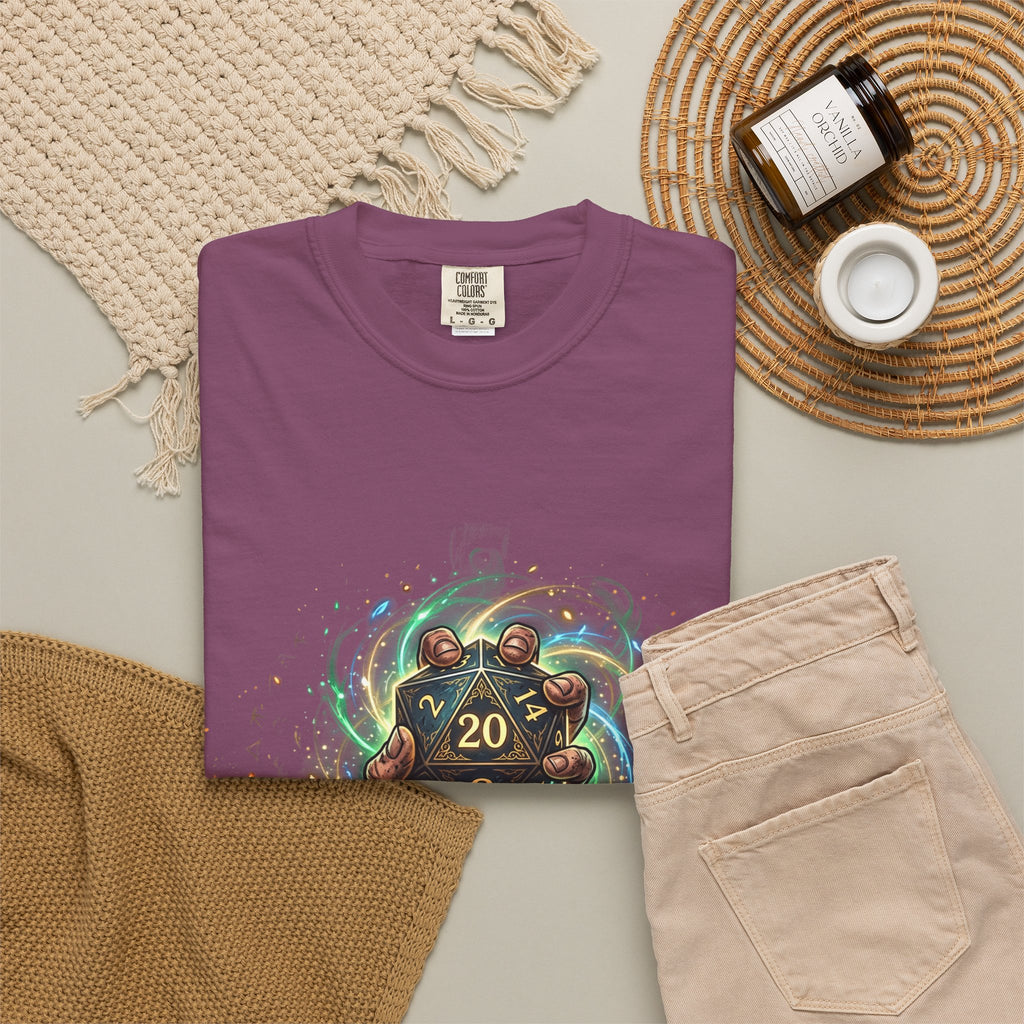 D20 Critical Hit T-Shirt — Fantasy RPG Gamer Tee