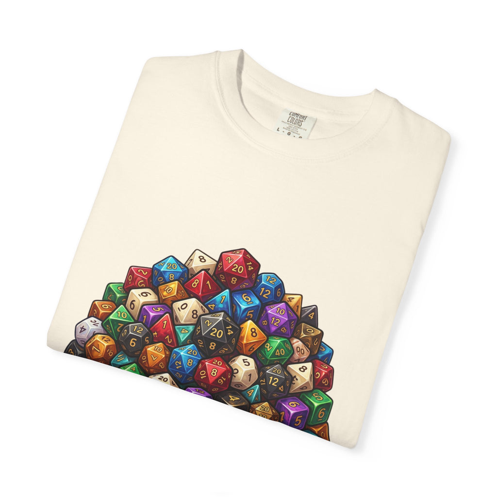 Roleplaying Dice T-Shirt — “Yes! I Really Do Need All These Dice” Graphic Tee