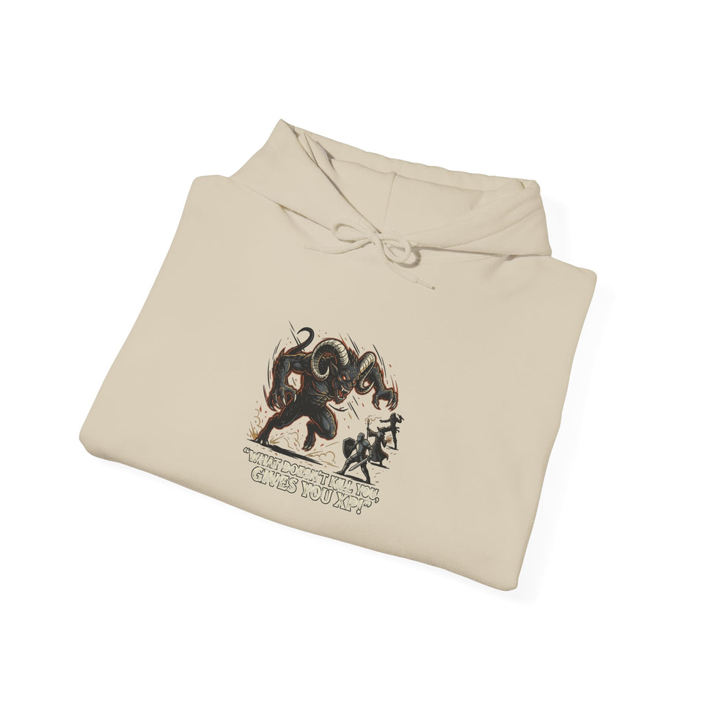 Hoodie - Vintage Krampus & Caroler Illustration Holiday Hoodie