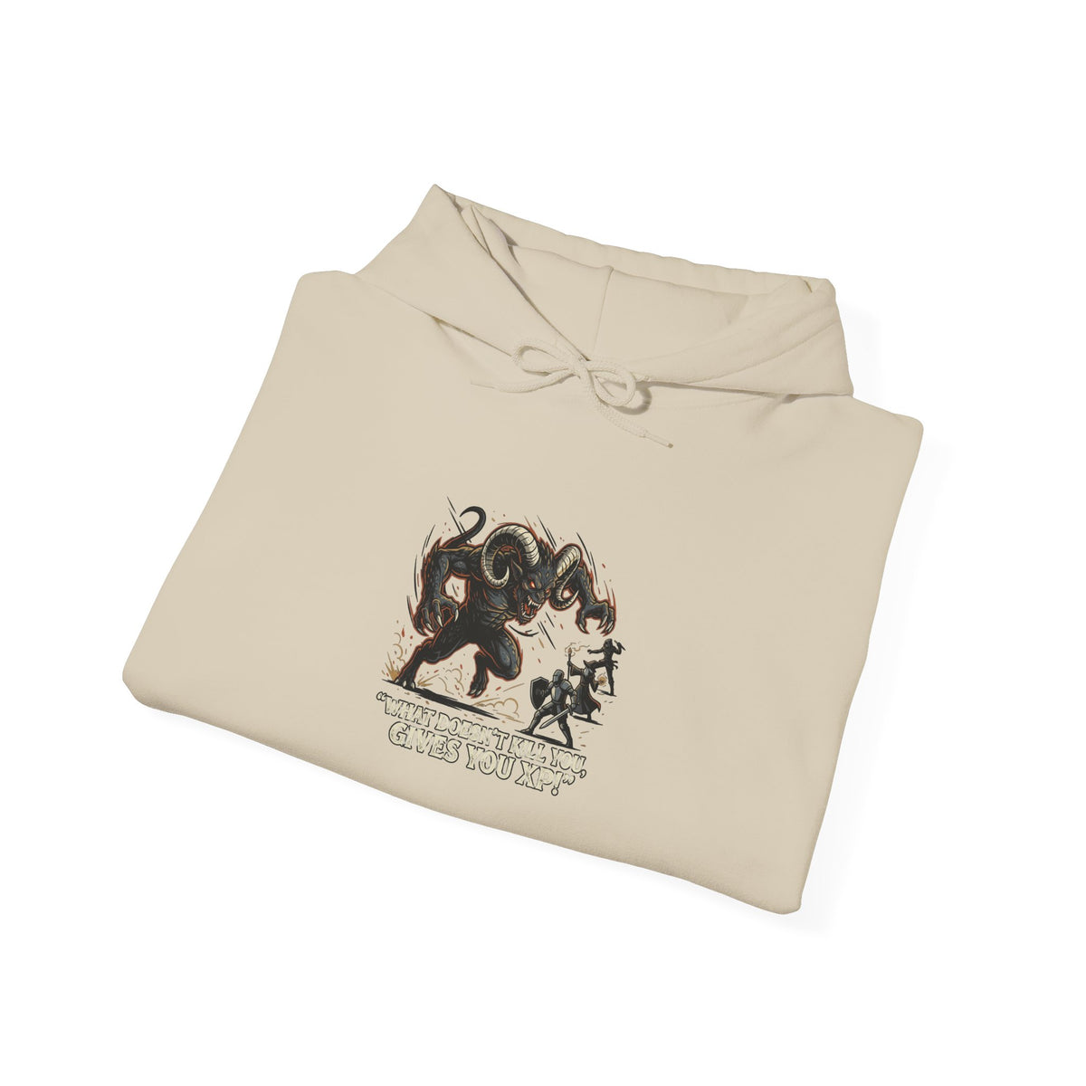 Hoodie - Vintage Krampus & Caroler Illustration Holiday Hoodie
