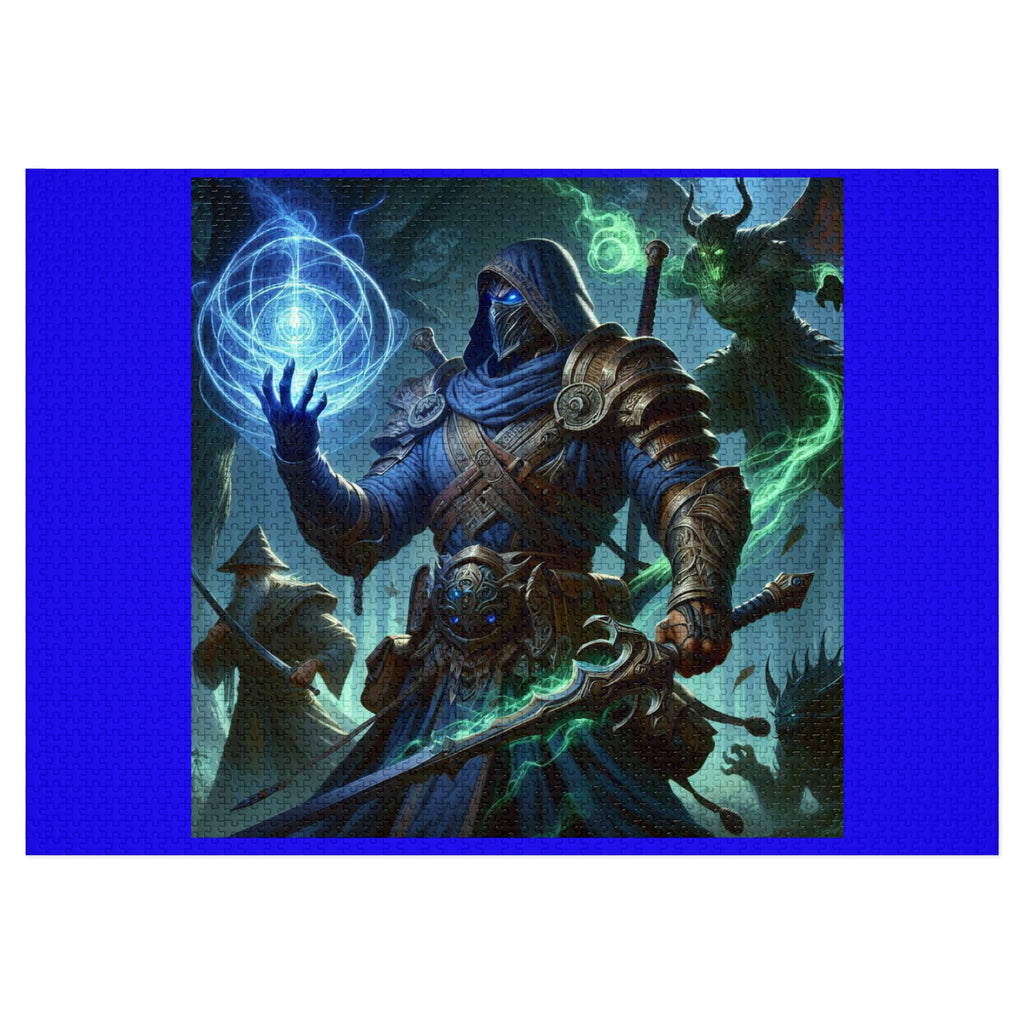 Mage Warrior Fantasy Jigsaw Puzzle with Tin