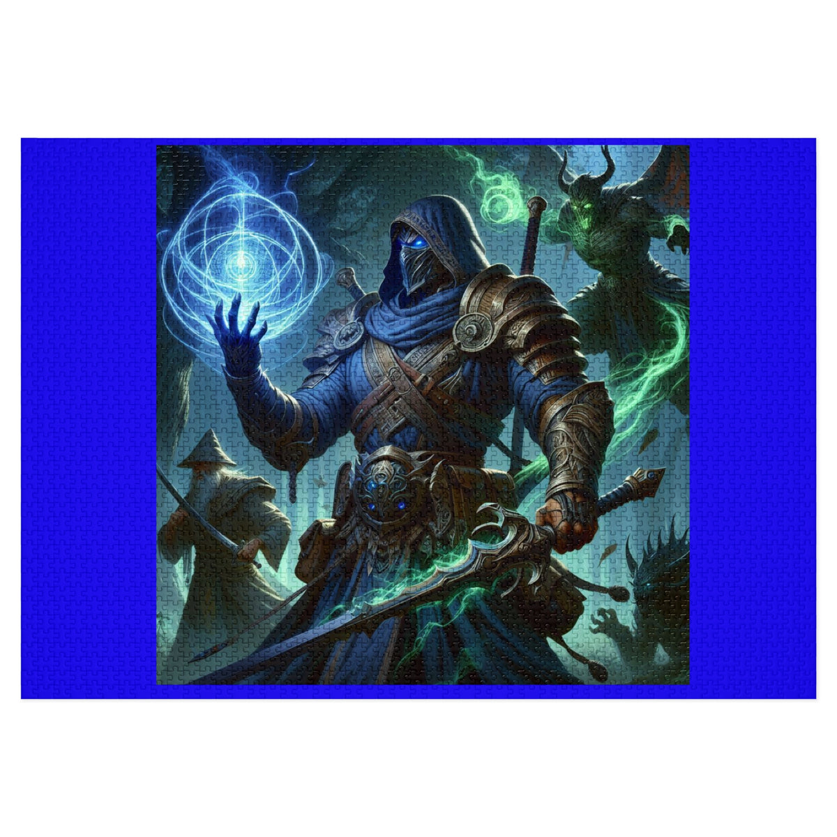 Mage Warrior Fantasy Jigsaw Puzzle with Tin