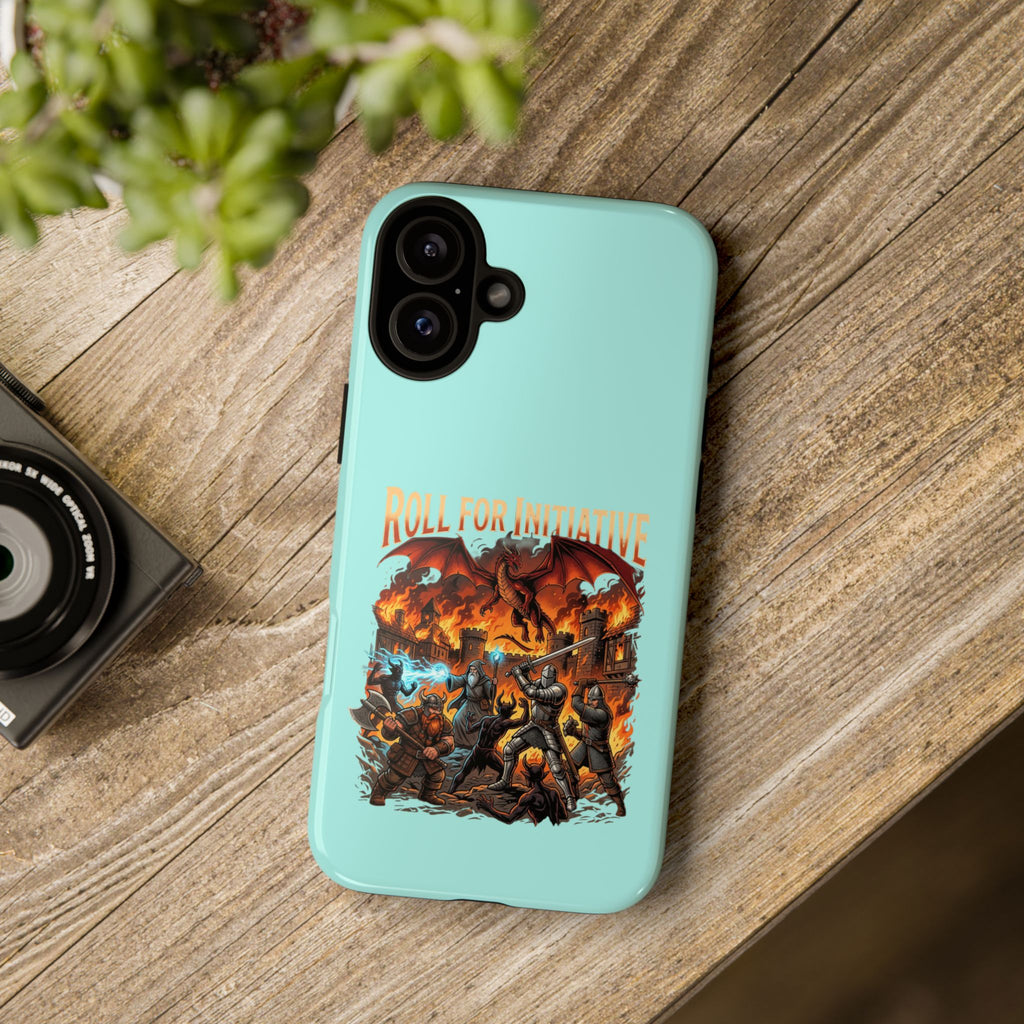 Phone Case — "Roll for Initiative" Fantasy RPG Battle Design