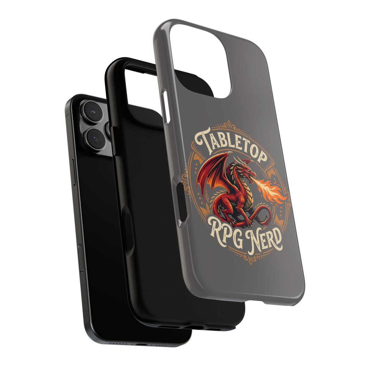 Tabletop RPG Nerd Phone Case — Dragon Design iPhone Cover