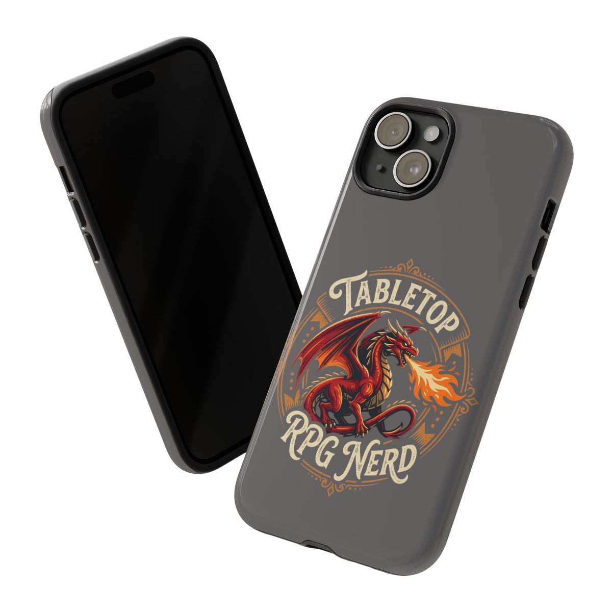 Tabletop RPG Nerd Phone Case — Dragon Design iPhone Cover