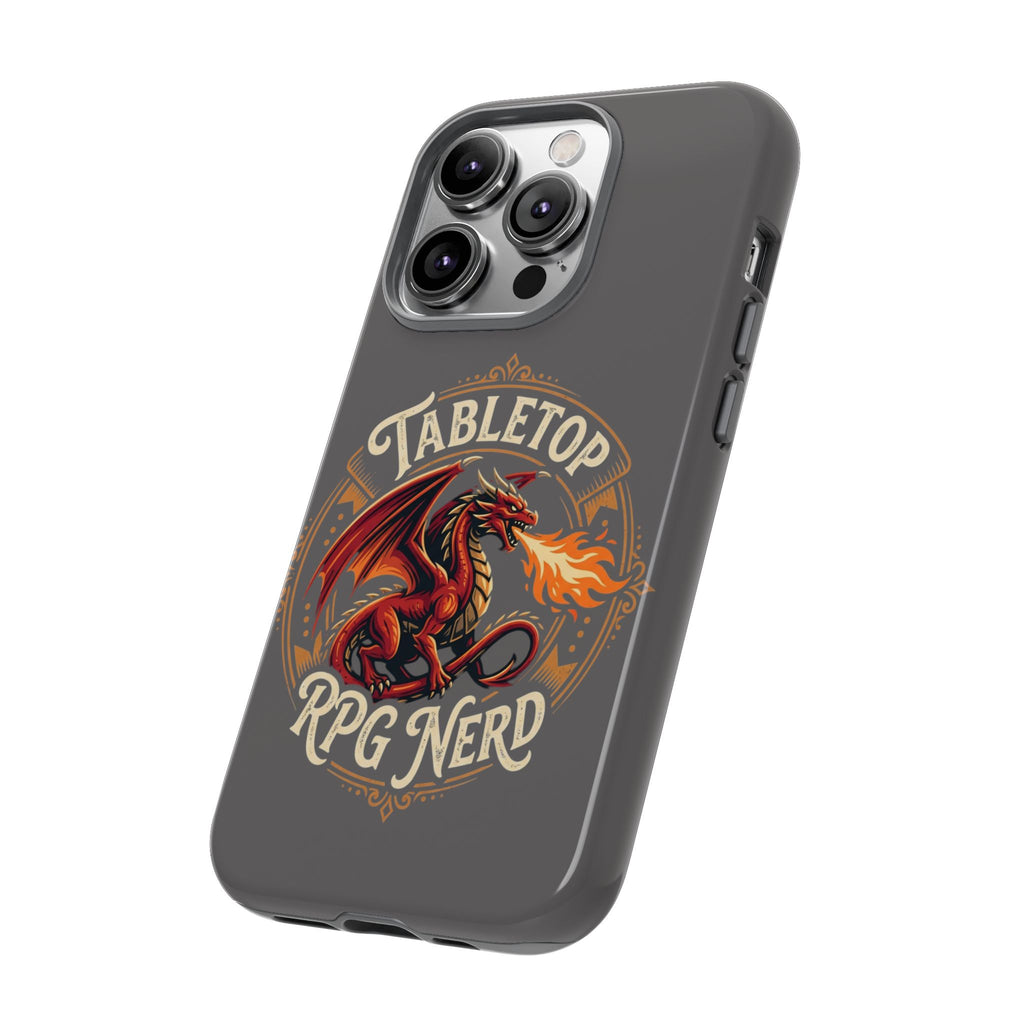 Tabletop RPG Nerd Phone Case — Dragon Design iPhone Cover