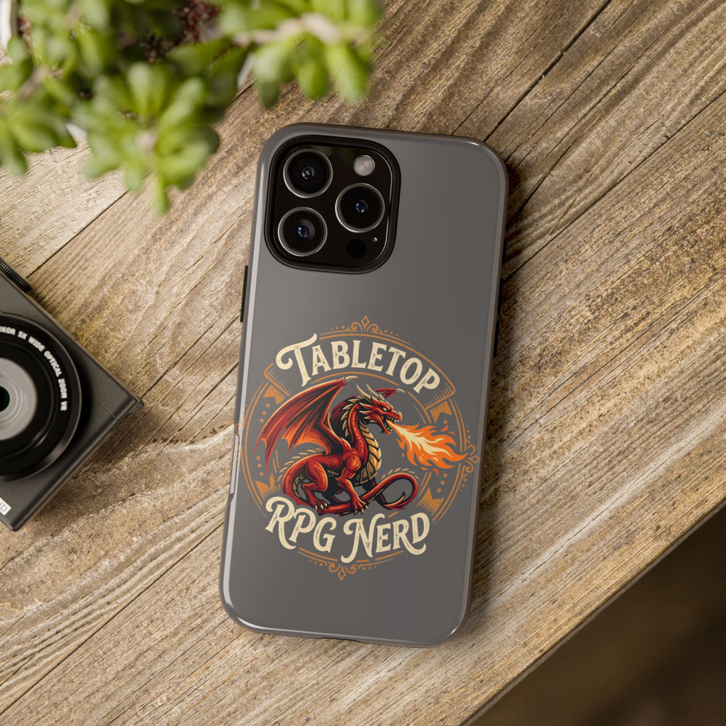 Tabletop RPG Nerd Phone Case — Dragon Design iPhone Cover