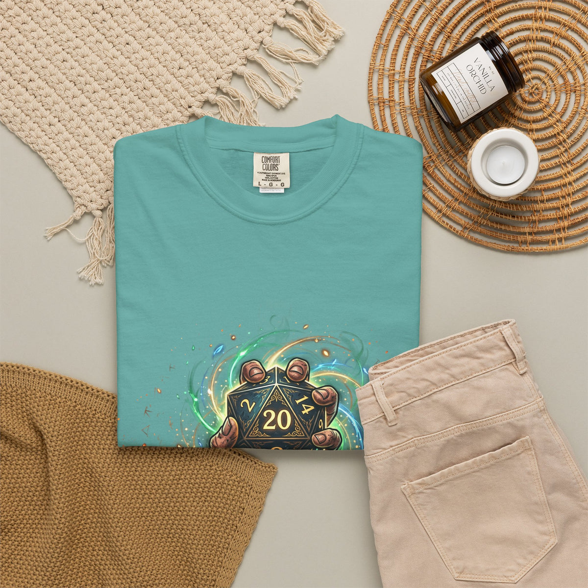 D20 Critical Hit T-Shirt — Fantasy RPG Gamer Tee