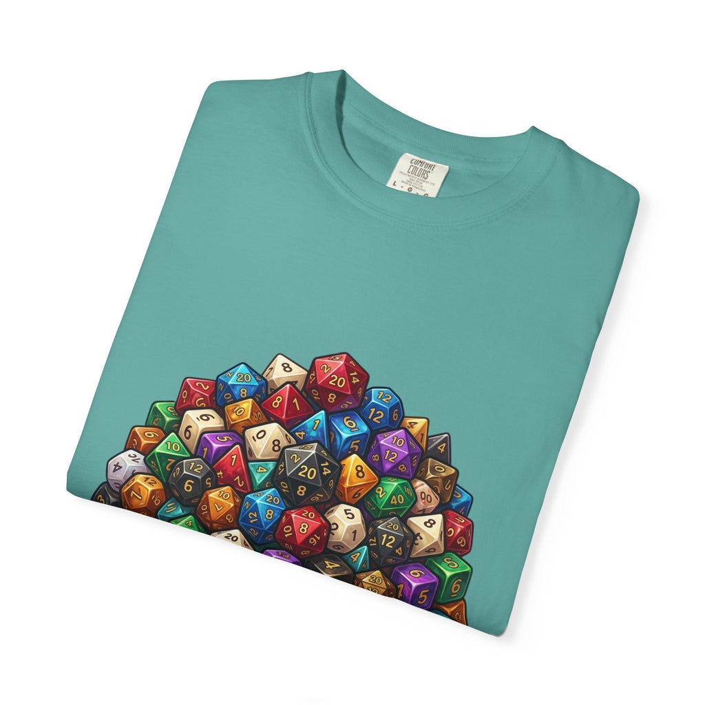 Roleplaying Dice T-Shirt — “Yes! I Really Do Need All These Dice” Graphic Tee