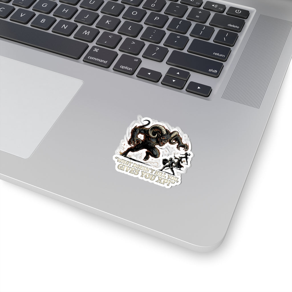Sticker — “What Doesn’t Kill You Gives You XP” RPG Monster Sticker