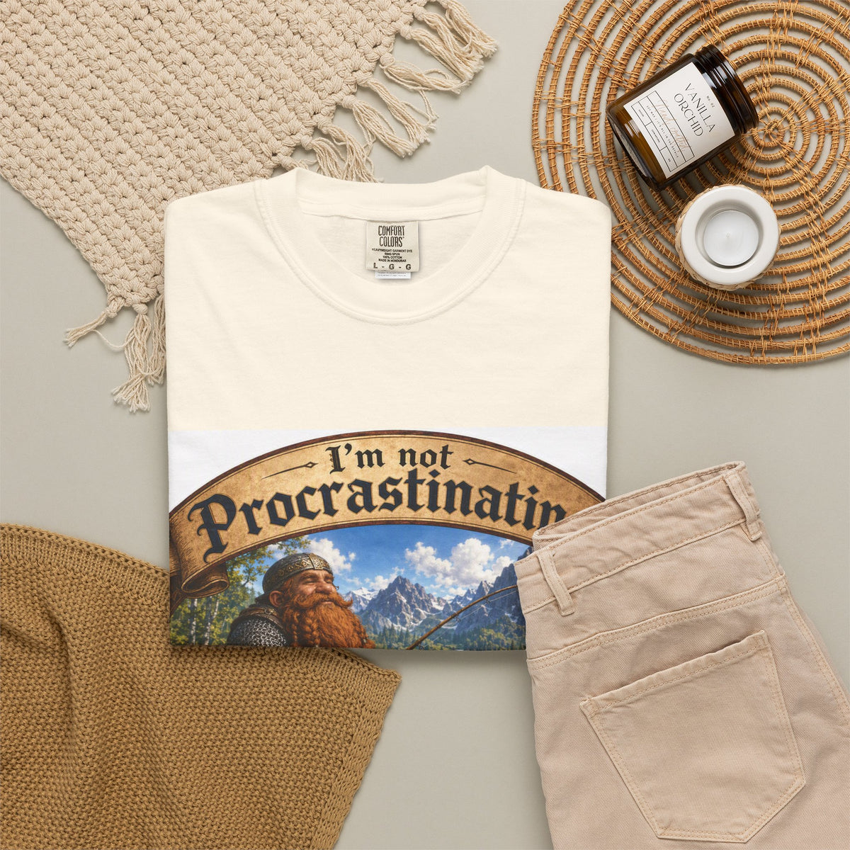 T-Shirt — "I'm Not Procrastinating, I'm on a Side Quest" Fantasy Gamer Tee