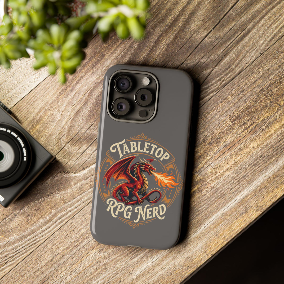 Tabletop RPG Nerd Phone Case — Dragon Design iPhone Cover
