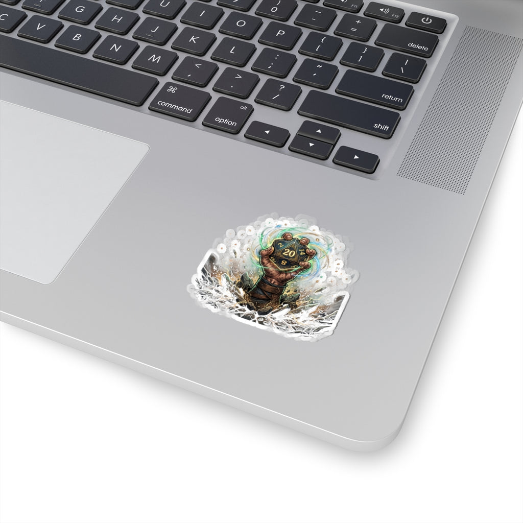 D20 Critical Roll Sticker — Fantasy RPG Dice Sticker (Kiss-Cut)
