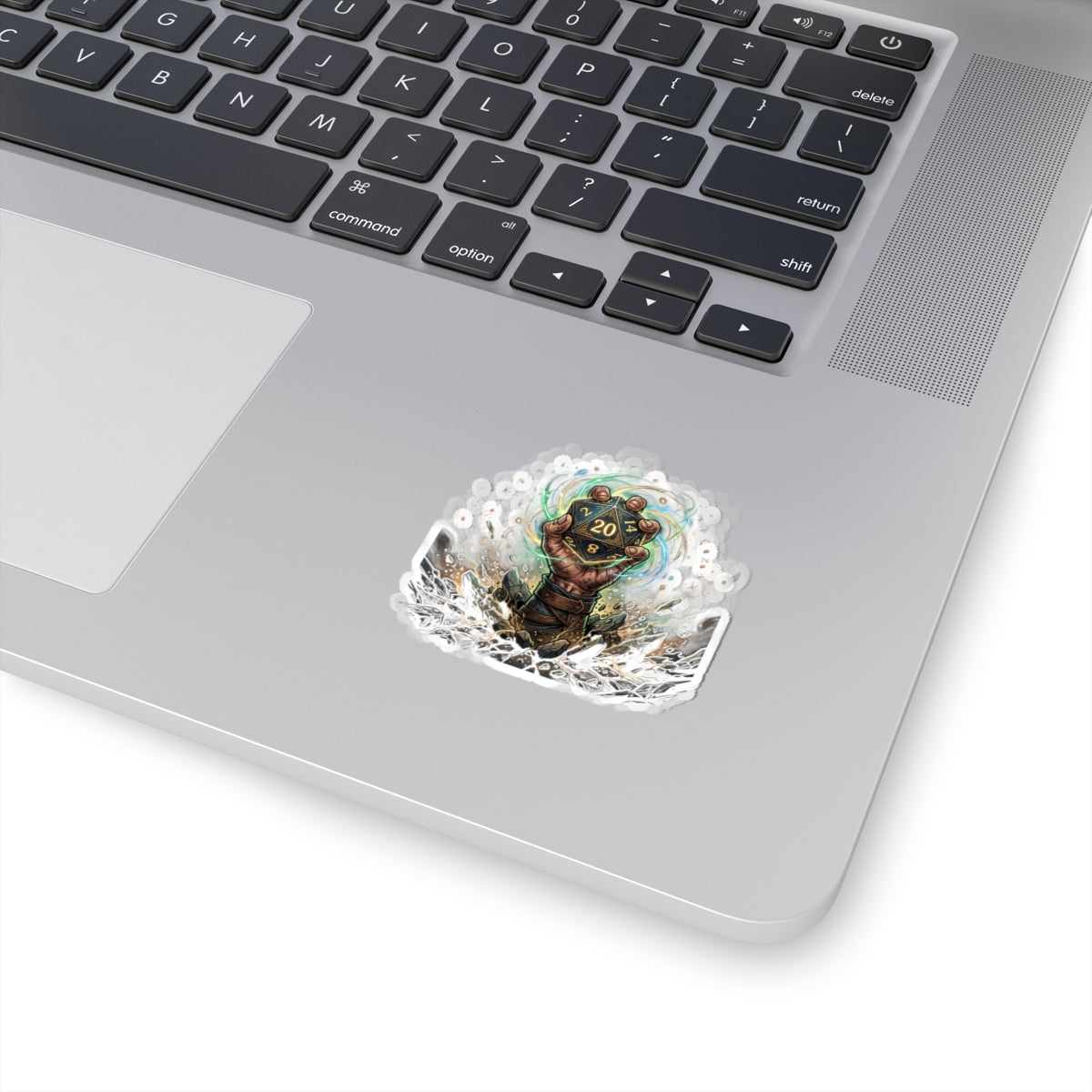 D20 Critical Roll Sticker — Fantasy RPG Dice Sticker (Kiss-Cut)