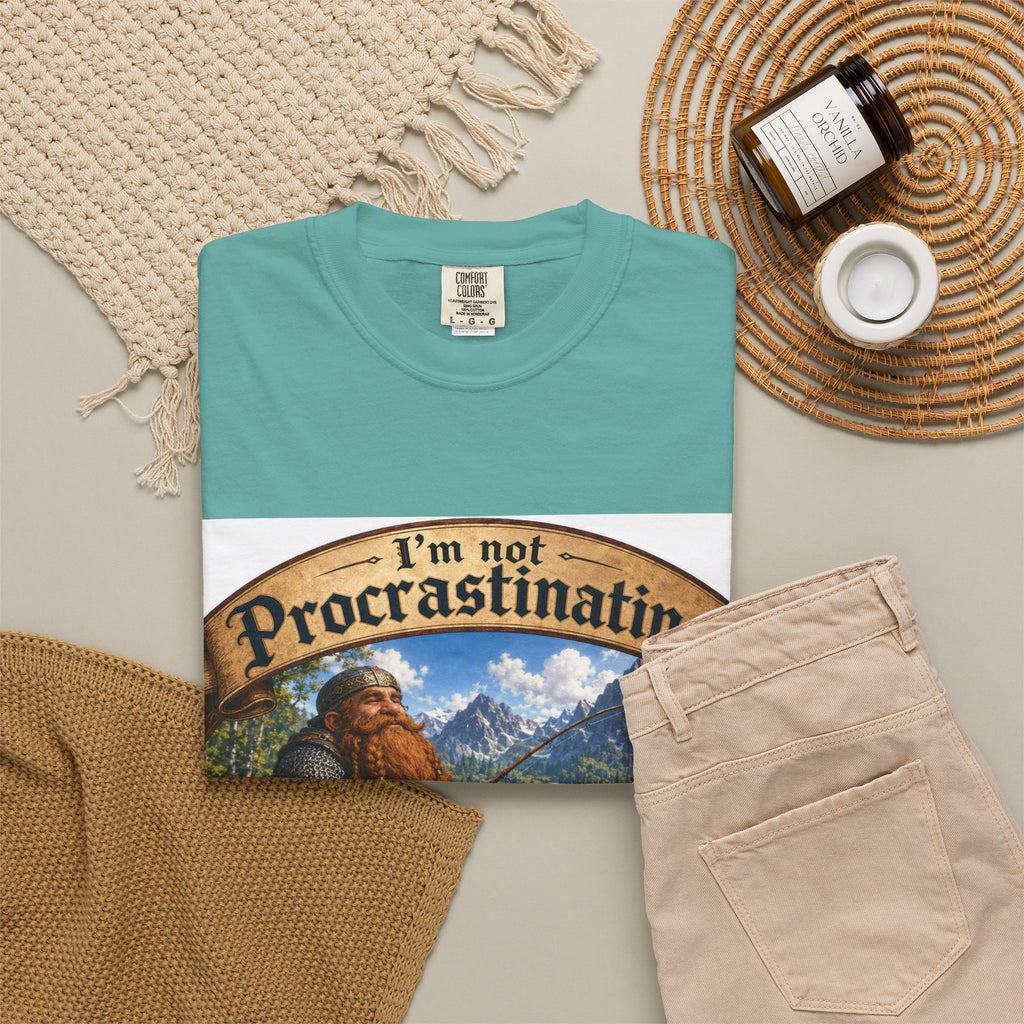 T-Shirt — "I'm Not Procrastinating, I'm on a Side Quest" Fantasy Gamer Tee