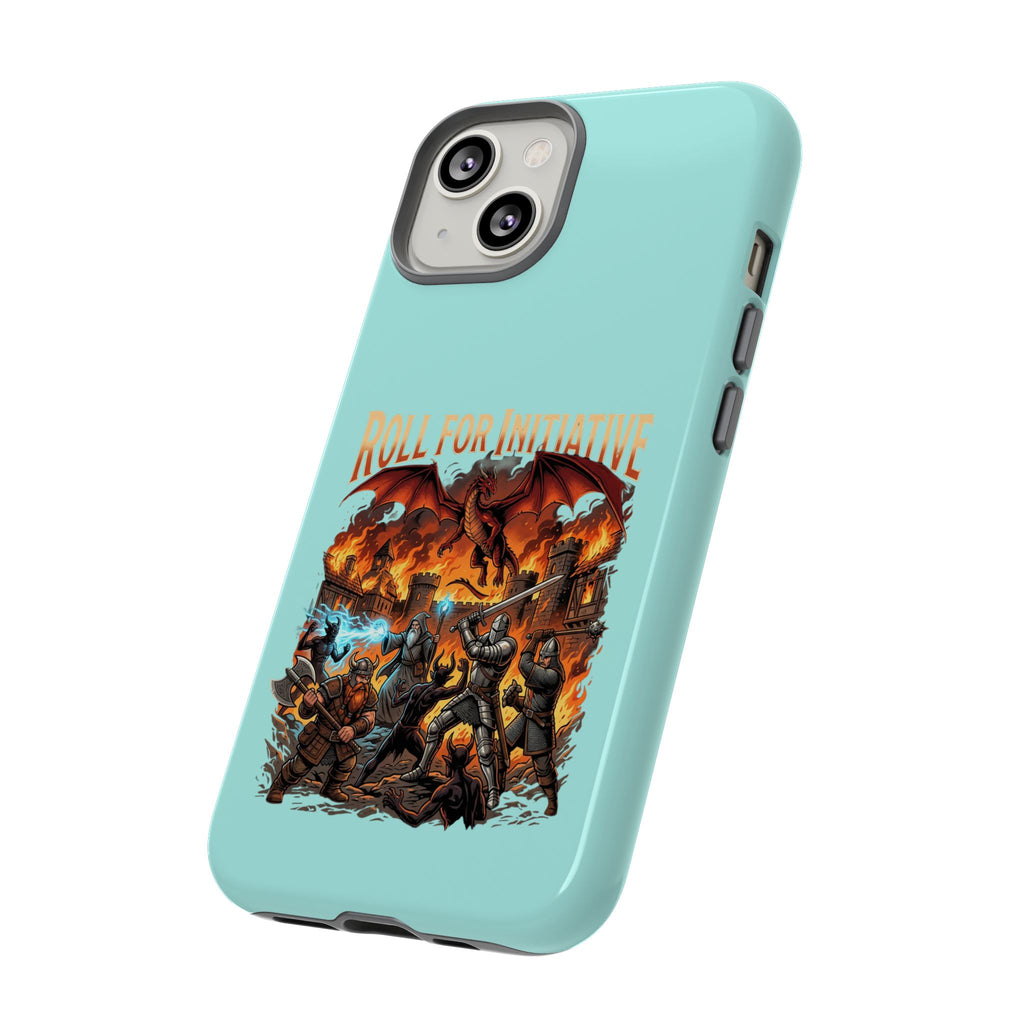 Phone Case — "Roll for Initiative" Fantasy RPG Battle Design