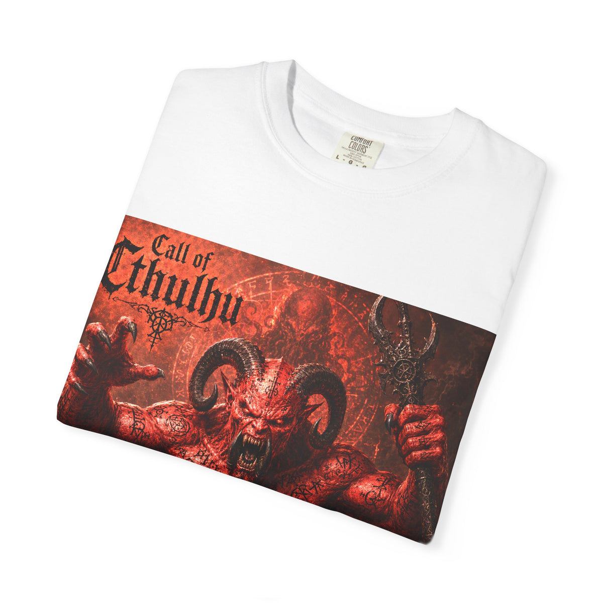 Call of Cthulhu Horror Graphic T-Shirt — Demon Skull Mythos Tee