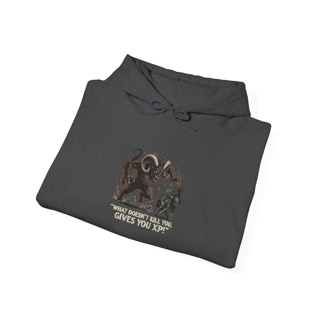 Hoodie - Vintage Krampus & Caroler Illustration Holiday Hoodie