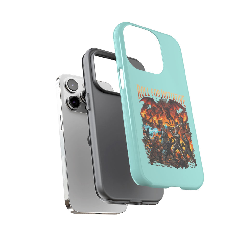 Phone Case — "Roll for Initiative" Fantasy RPG Battle Design