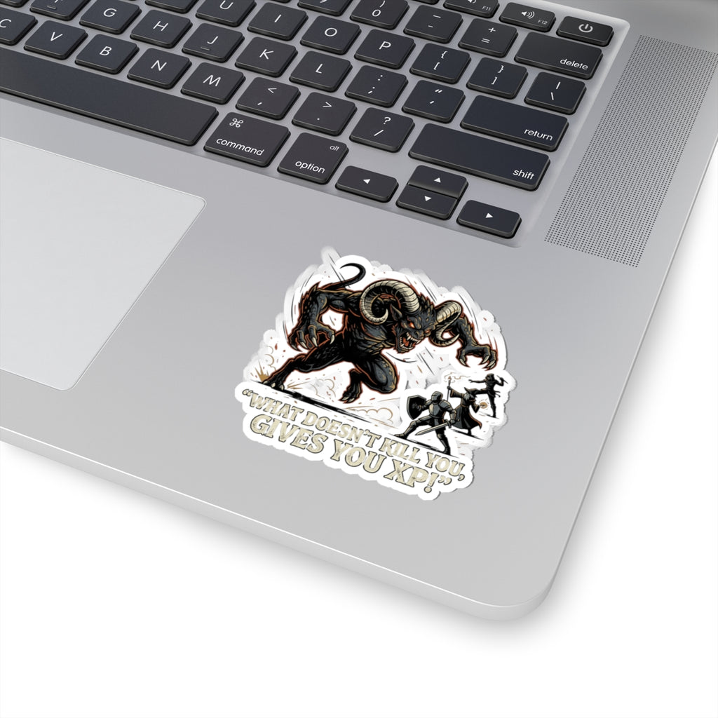 Kiss-Cut Sticker — 'What Does the Law Give You XP?' Cthulhu RPG Horror Gaming Decal