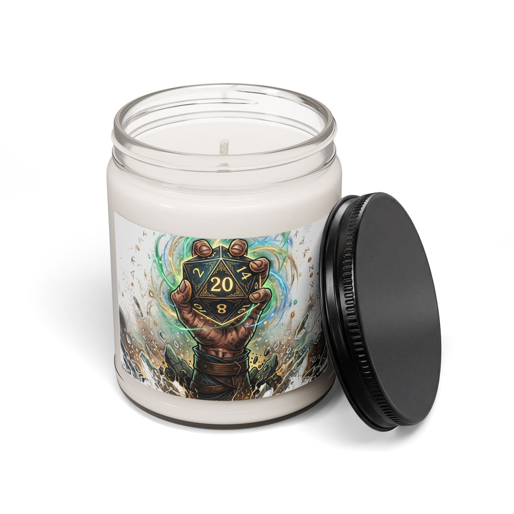 D20 Dice Magic Soy Candle — 9oz Scented Candle for D&D Gamers