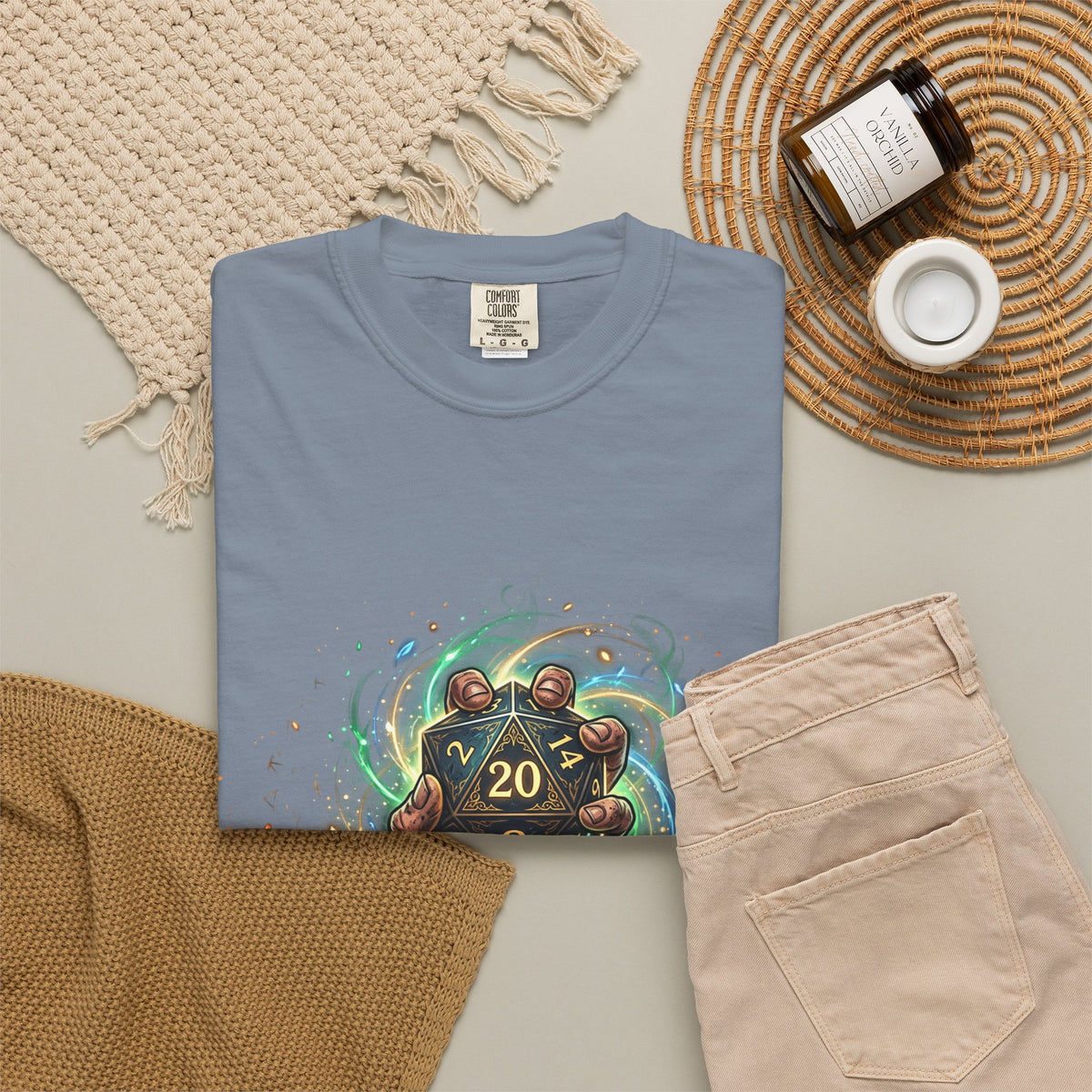 D20 Critical Hit T-Shirt — Fantasy RPG Gamer Tee