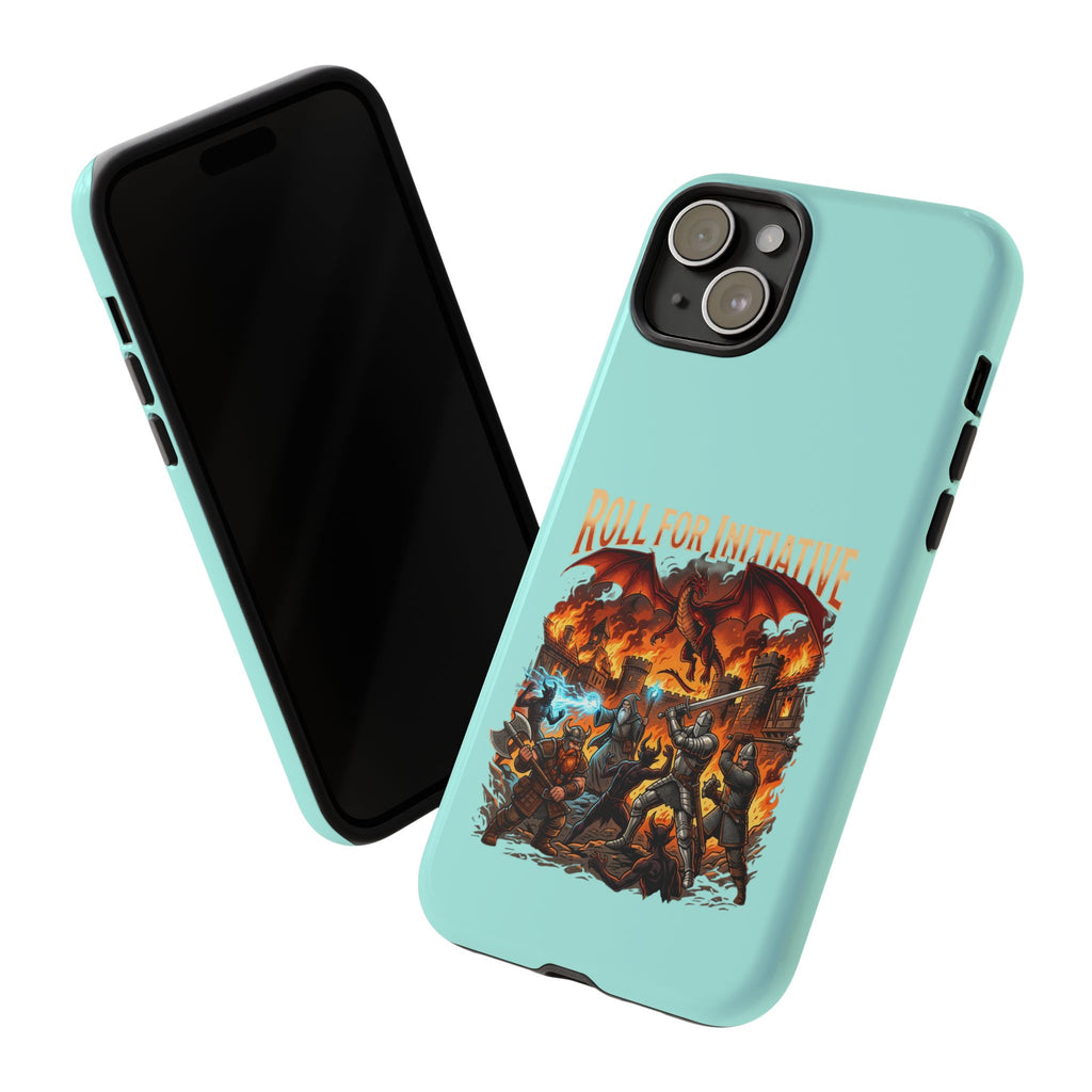 Phone Case — "Roll for Initiative" Fantasy RPG Battle Design