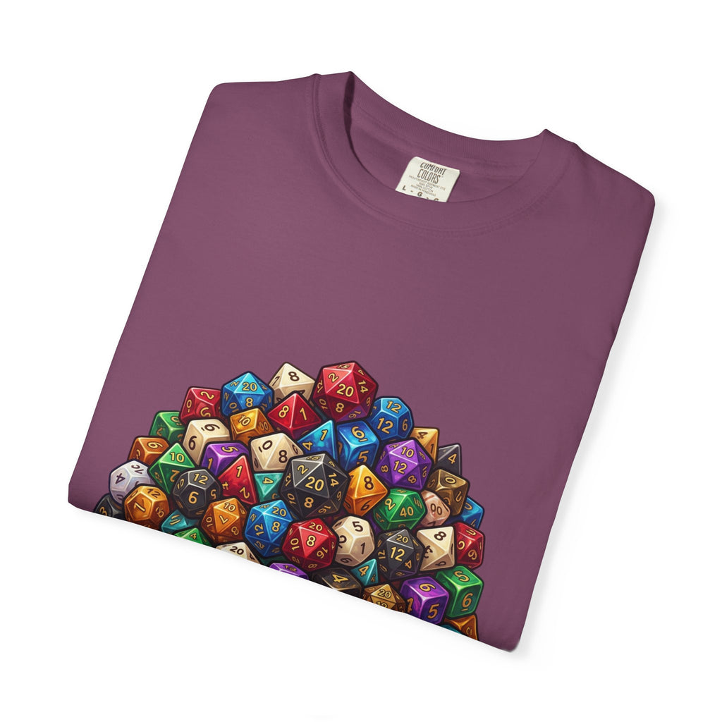Roleplaying Dice T-Shirt — “Yes! I Really Do Need All These Dice” Graphic Tee