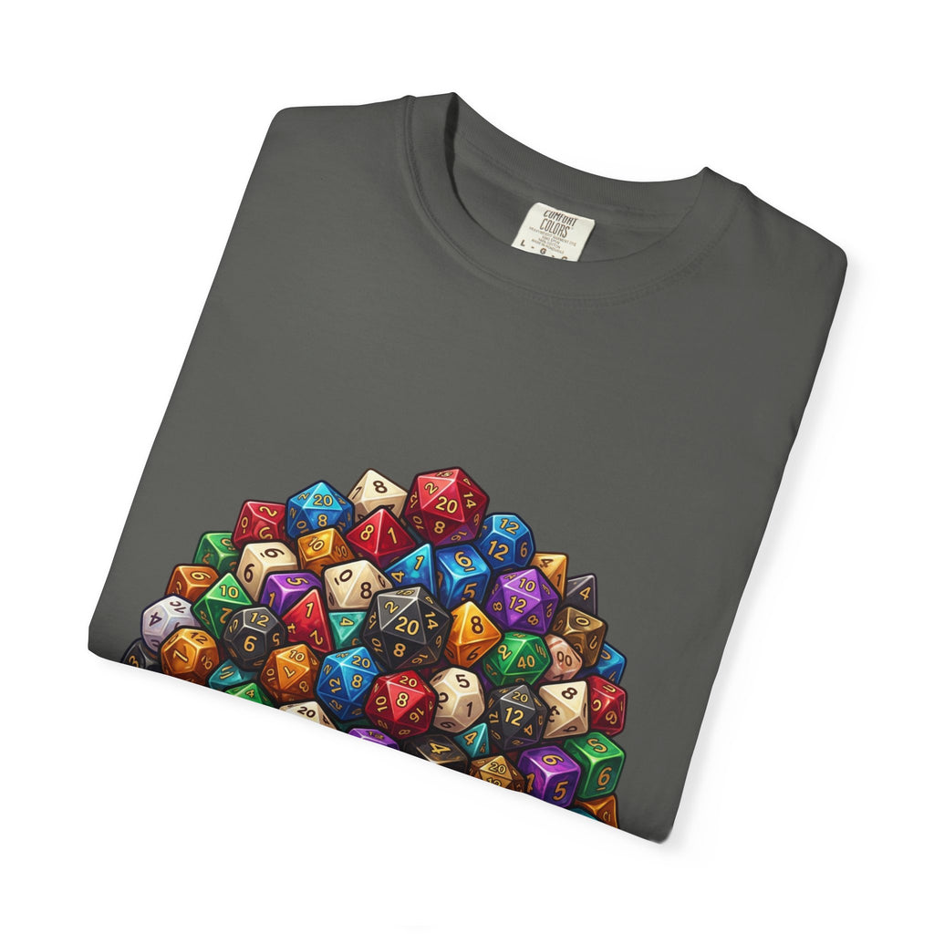 Roleplaying Dice T-Shirt — “Yes! I Really Do Need All These Dice” Graphic Tee