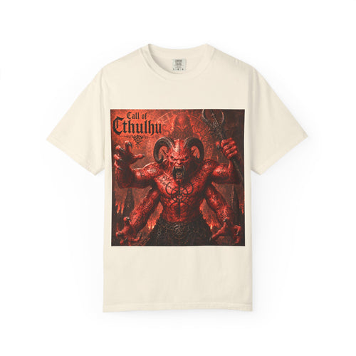Call of Cthulhu Horror Graphic T-Shirt — Demon Skull Mythos Tee
