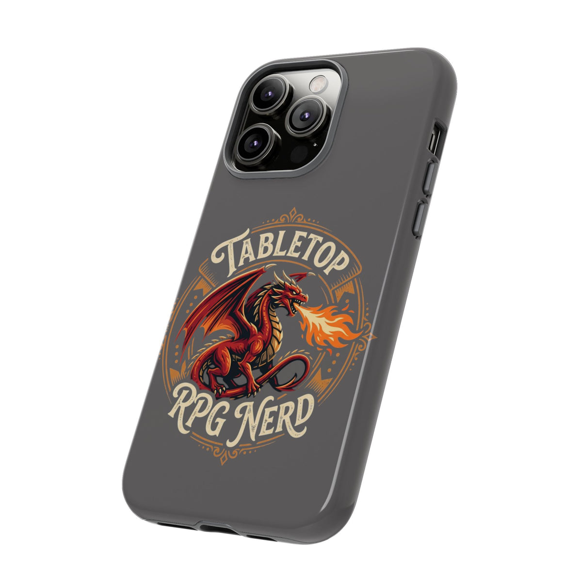Tabletop RPG Nerd Phone Case — Dragon Design iPhone Cover