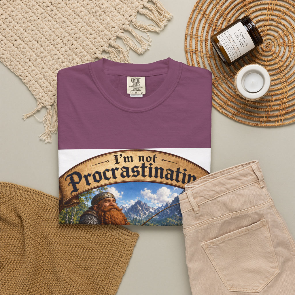 T-Shirt — "I'm Not Procrastinating, I'm on a Side Quest" Fantasy Gamer Tee