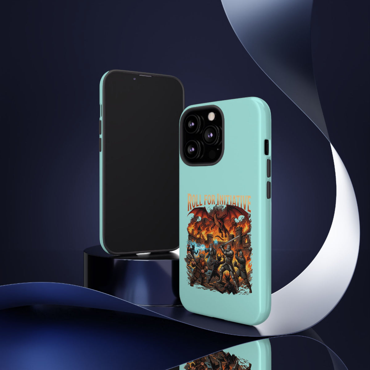 Phone Case — "Roll for Initiative" Fantasy RPG Battle Design