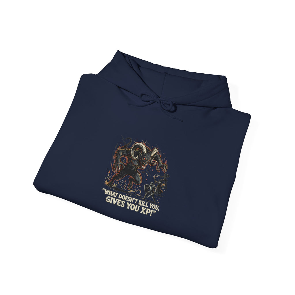 Hoodie - Vintage Krampus & Caroler Illustration Holiday Hoodie