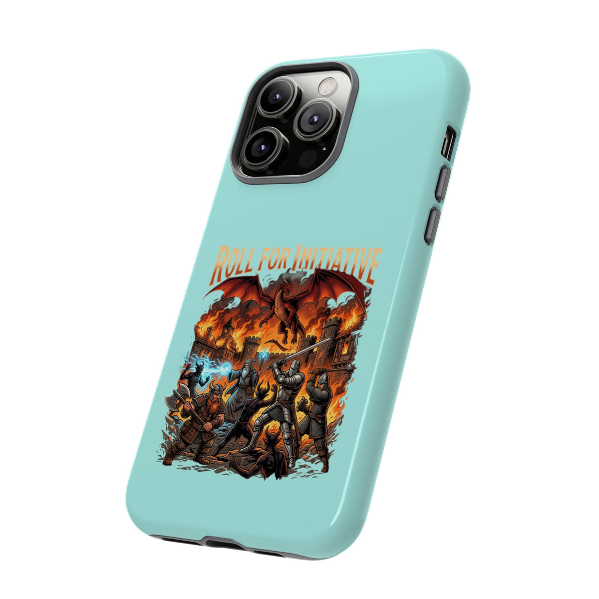 Phone Case — "Roll for Initiative" Fantasy RPG Battle Design