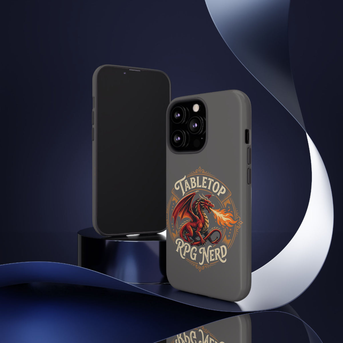 Tabletop RPG Nerd Phone Case — Dragon Design iPhone Cover