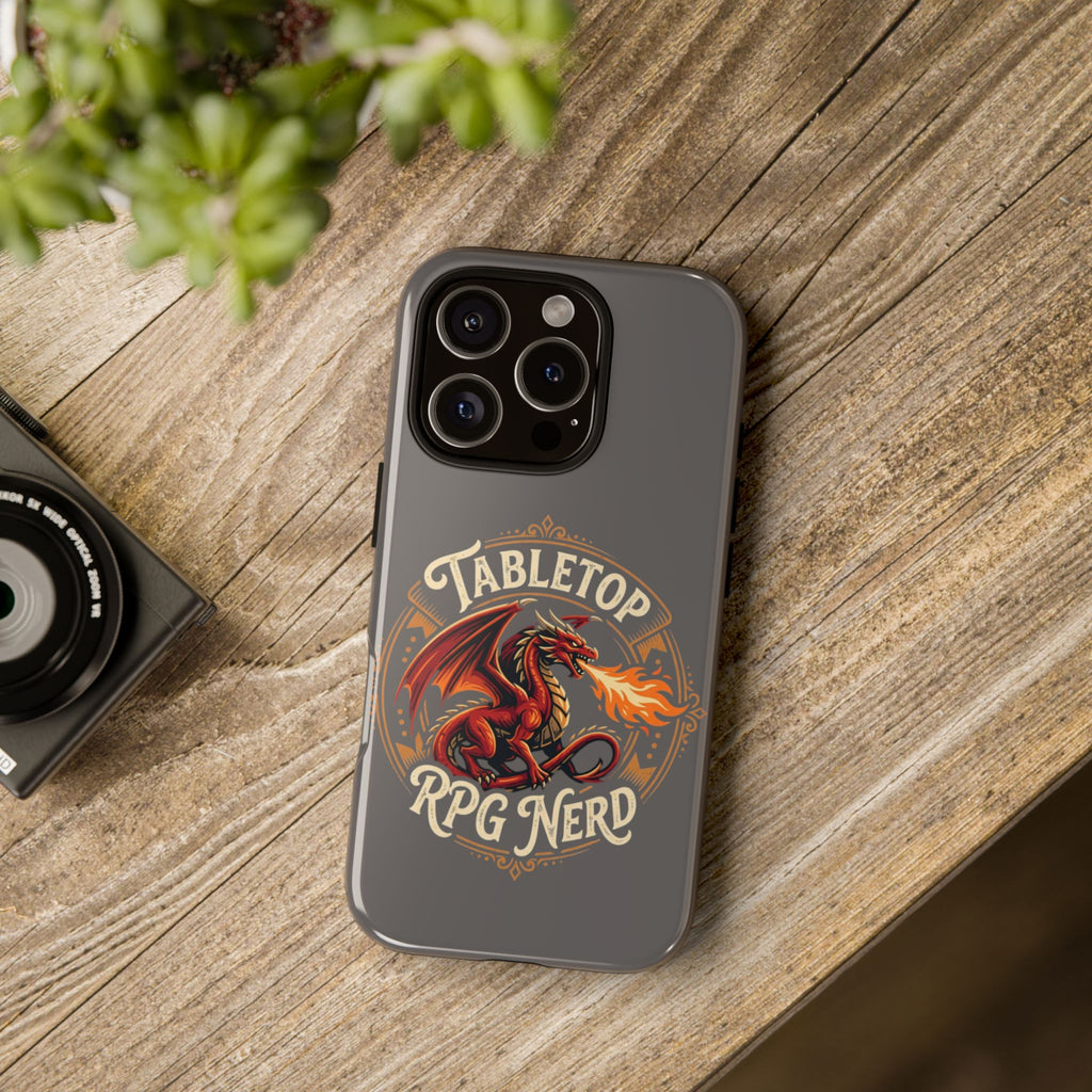 Tabletop RPG Nerd Phone Case — Dragon Design iPhone Cover