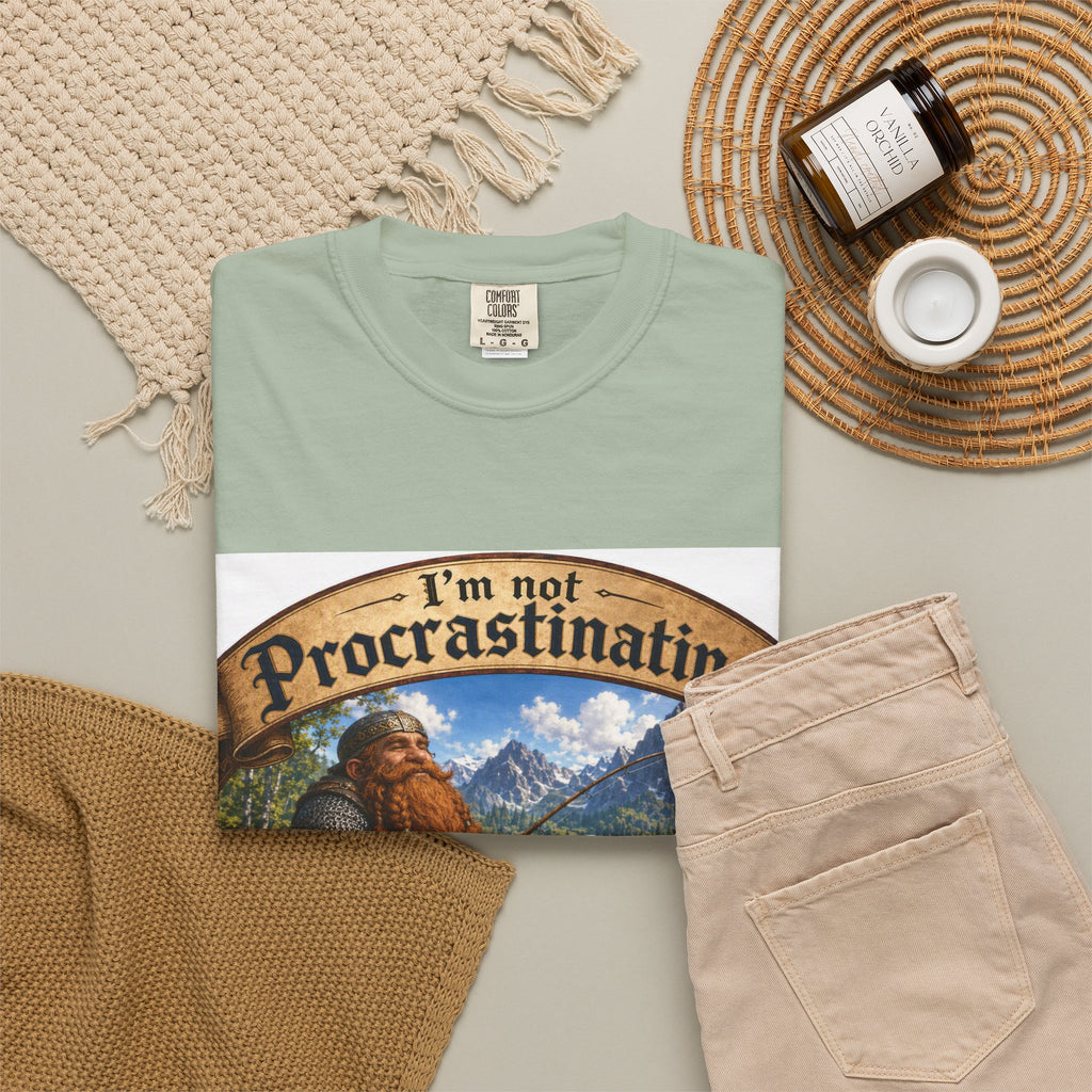 T-Shirt — "I'm Not Procrastinating, I'm on a Side Quest" Fantasy Gamer Tee