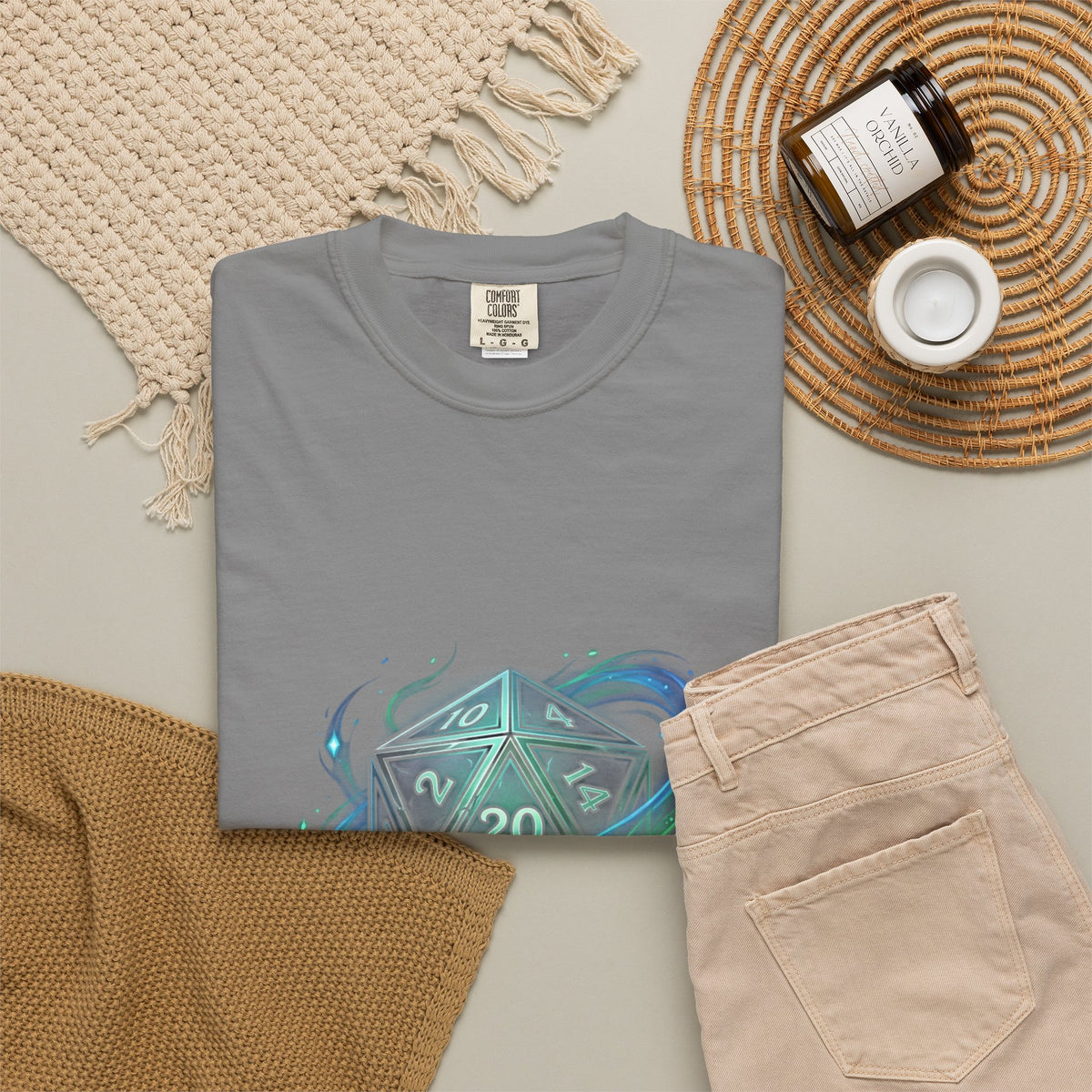 T-Shirt — "Dice Whisperer" D20 Fantasy RPG Tee