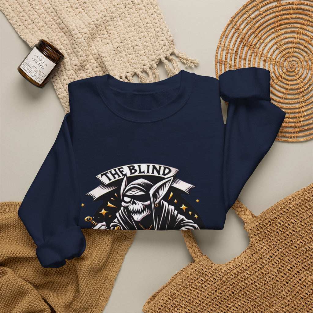 Goblin Crewneck Sweatshirt — "The Blind Goblin" Graphic