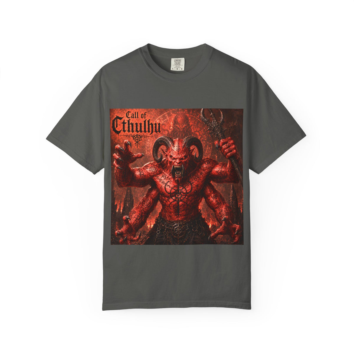 Call of Cthulhu Horror Graphic T-Shirt — Demon Skull Mythos Tee